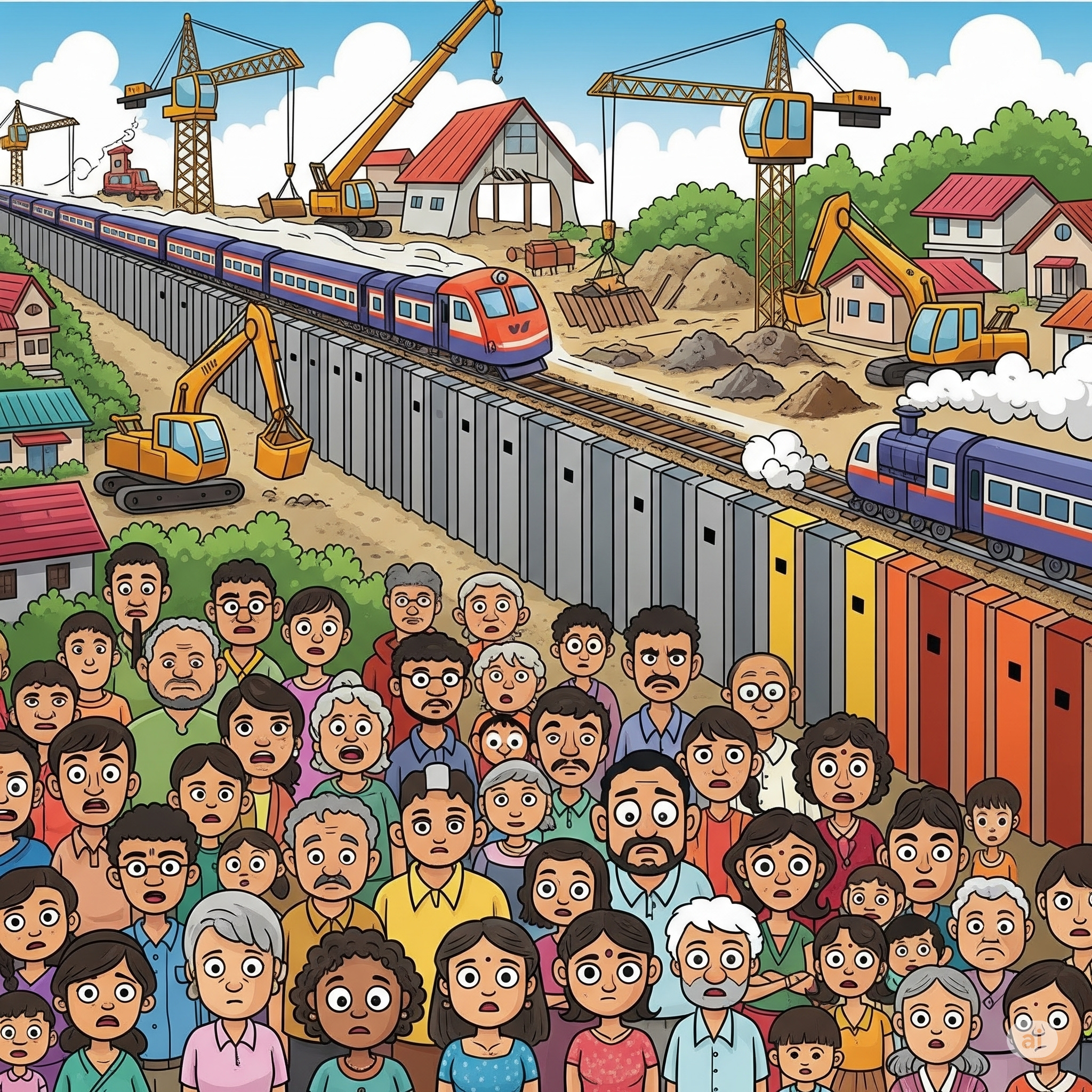 Railway Safety Wall Construction Sparks Concern Among Over 100 Families in Palakkad Railway Safety Wall Construction Sparks Concern Among Over 100 Families in Palakkad