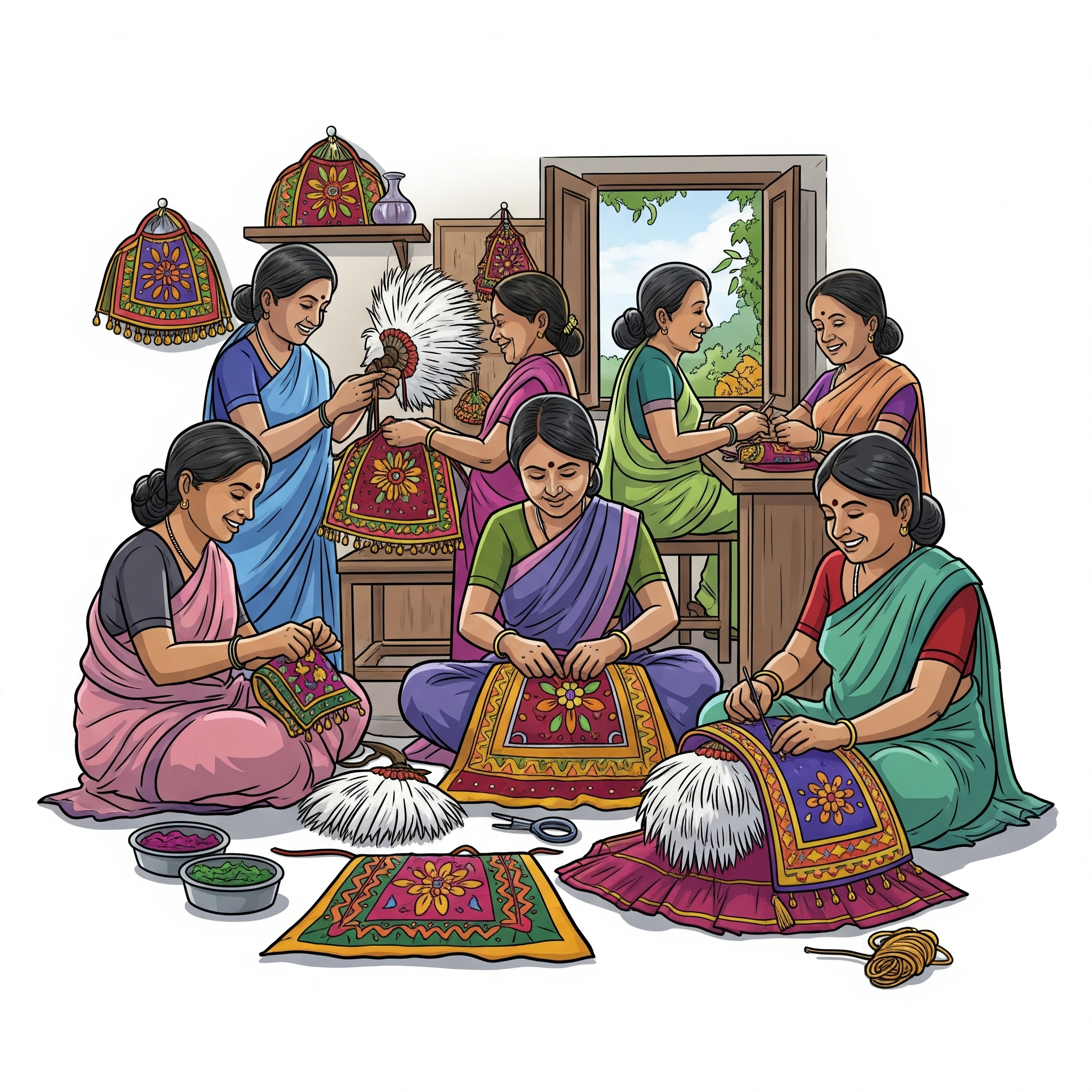 Empowering Women in Palakkad: Free Training on Nettipattam and Venchamaram Craftsmanship Empowering Women in Palakkad: Free Training on Nettipattam and Venchamaram Craftsmanship